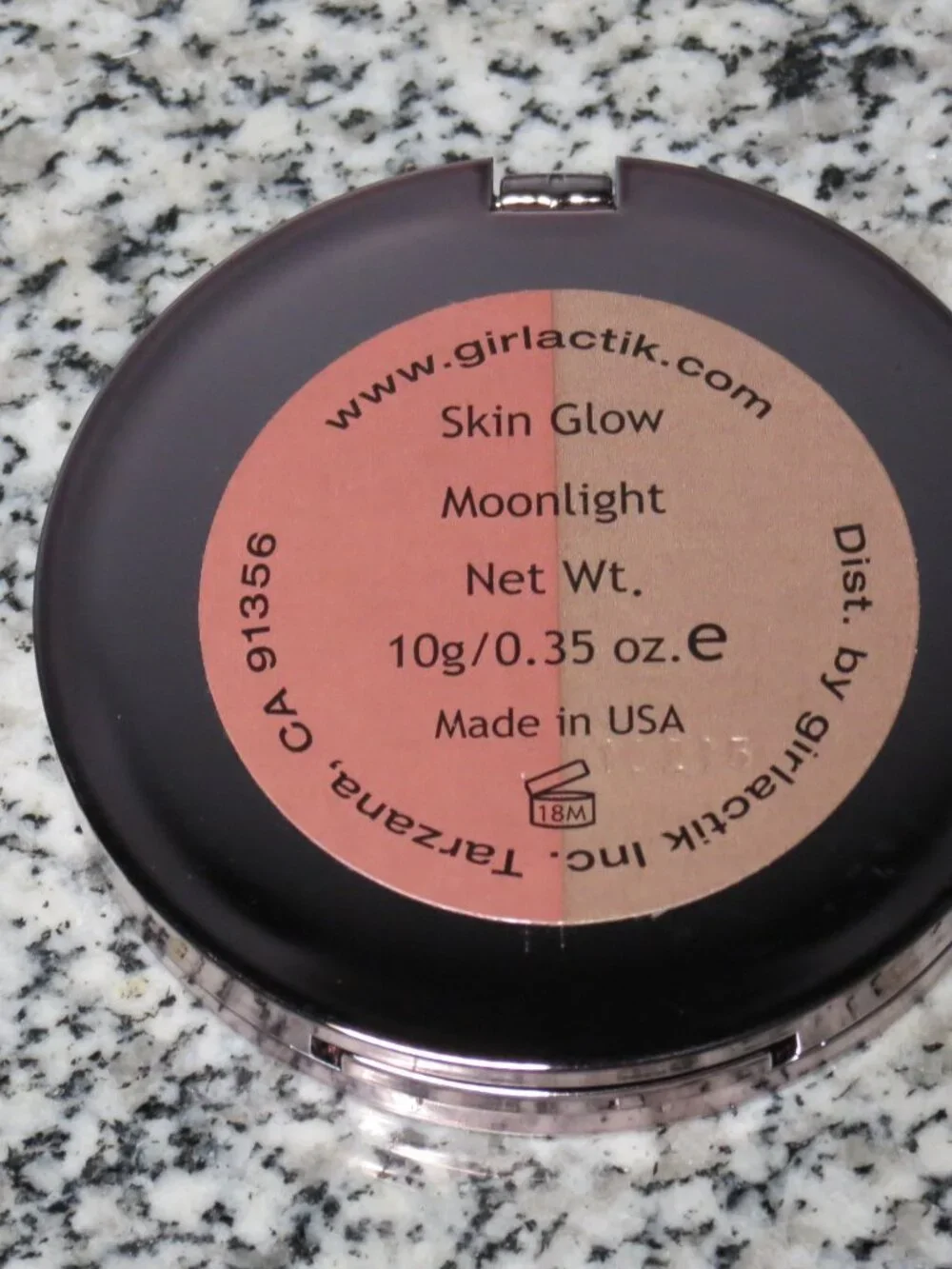 NEW Girlactik Skin Glow Duo Highlighter + Blush MOONLIGHT .28oz / 8g